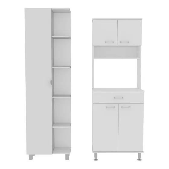 Combo Mueble Microondas + Optimizador Kitchen 7 - Blanco