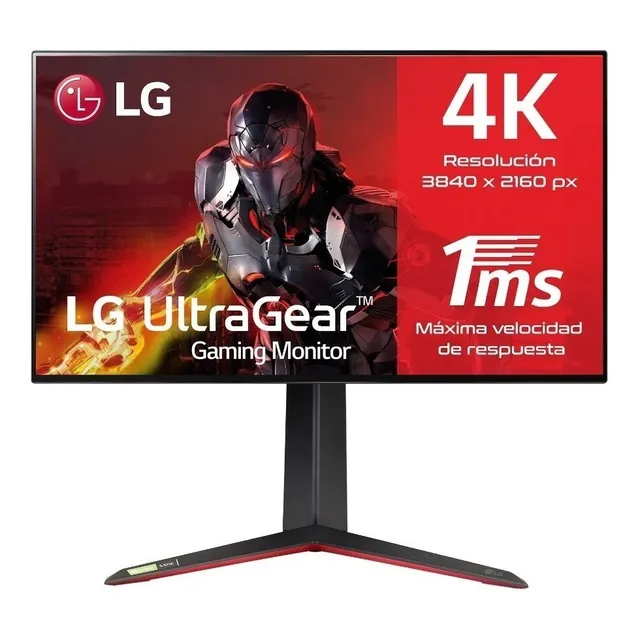 Monitor Gamer LG con pantalla de 27" 144Hz 220V y resolución 4K