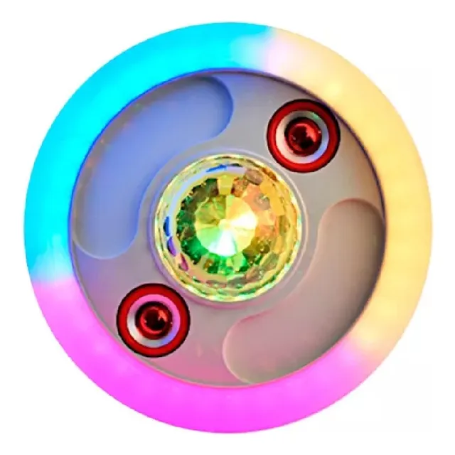 Bocina Compatible Bluetooth Con Foco Rgb 36w Control Remoto