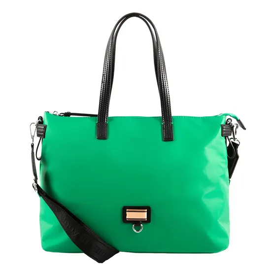 Cartera Blaque Bolso Nylon Con Manija Cuero Sintético Roma