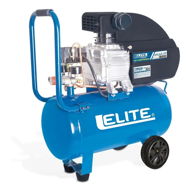 Compresor De 2.5 Hp 25 Litros 125 Psi Elite Ca6256 Color Azul Frecuencia 60Hz 110V