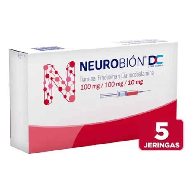 Neurobion Doble Camara 5 Jeringas Prellenadas De 10 Mg