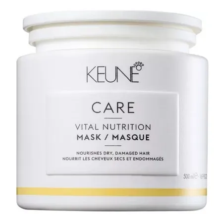 Keune Care Vital Nutrition Máscara 500ml Hidratação E Nutrição Profunda Para Cabelos Secos