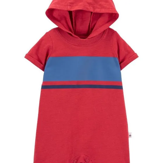 Ropa Bebe Conjunto Romper Con Gorro Manga Corta Carters