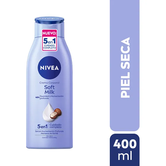 Crema Corporal Nivea Soft Milk Piel Seca 400ml