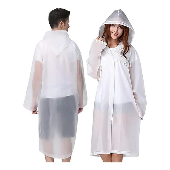 2 Pcs Capa Impermeable Portátil Para Lluvia Tipo Gabardina