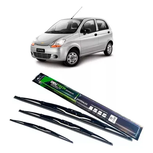 Kit 3 Escobillas Chevrolet Spark Ls Lt