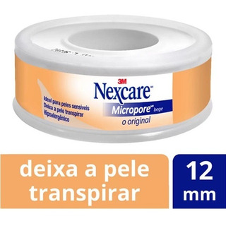 Fita Micropore Bege Nexcare 12mm X 4,5m Fita Micropore Bege Nexcare 12mm X 4,5m