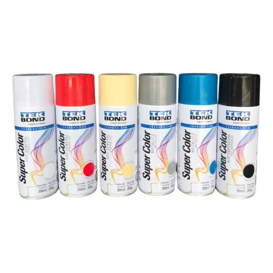 Pintura Spray Rojo Amarillo Azul Negro Blanco Beich Tek Bond