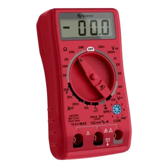 Multimetro Digital Hold Y Retencion De Datos Mul052 Steren