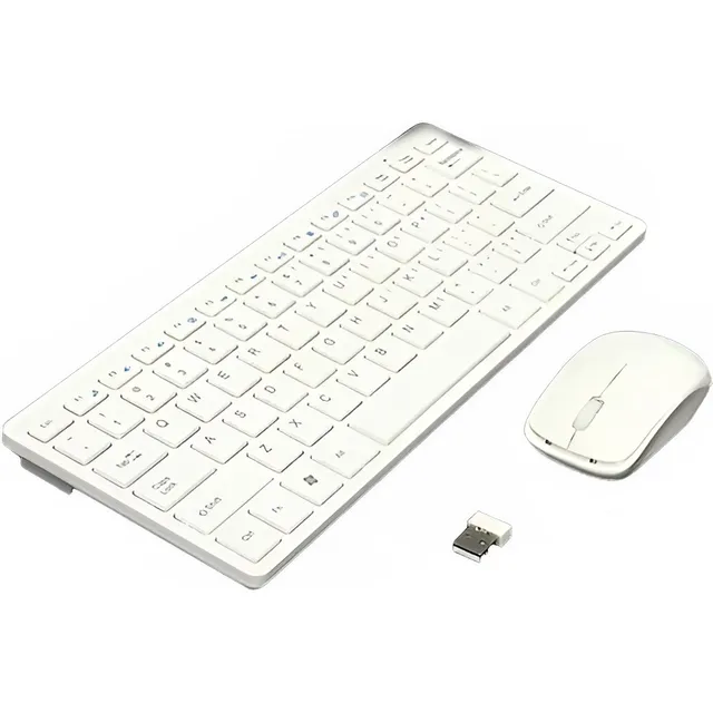 Combo Teclado Y Mouse Inalambrico Mini Tipo Mac Protec Tecla