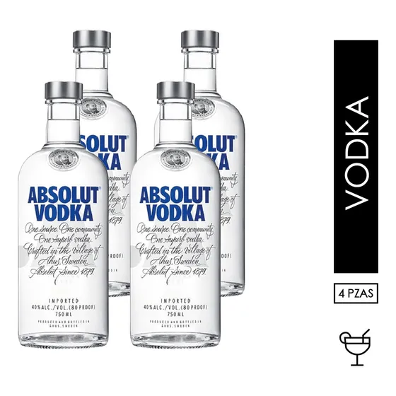 Vodka Absolut 3000 ml 4 pack