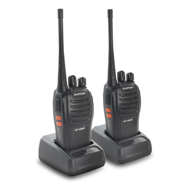 Radio Transmisor Baofeng 2 Vías 400-470 Mhz Kit 2un Bf-666s