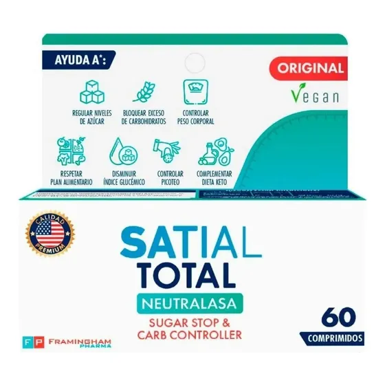 Suplemento Satial Total Sugar Stop Carb Controller 60 Comp