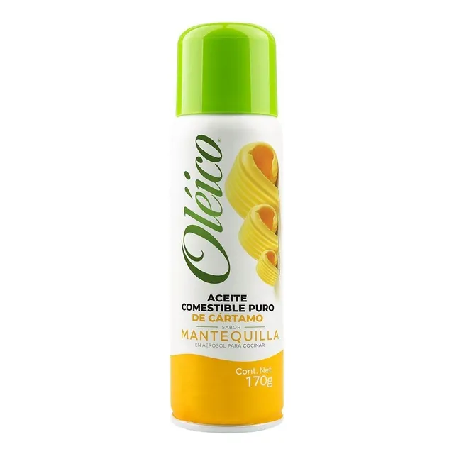 Aceite Oléico Puro De Cártamo En Aerosol Mantequilla 170 G