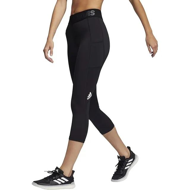 Lycra adidas Original Techfit 3/4 Mujer Malla Talla Xs Negro