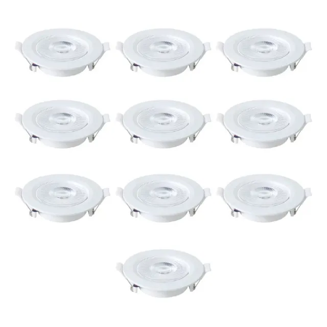 Kit10 Spot Led Direcionável Embutir Redondo Par20 9w 10w
