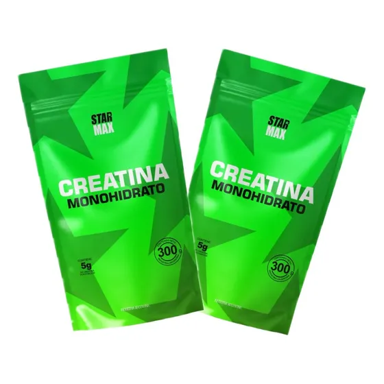 2 Creatina Monohidrato Premium Starmax 300 G (600 G Total)