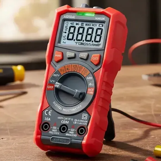 Multimetro profissional capacimetro digital automatico AstroAI M4KOR,Voltímetro TRMS de 4000,Ohmímetro com seleção automática de faixa,Testador Digital de Tensão de Bateria 1,5V/9V/12V,mede tensão