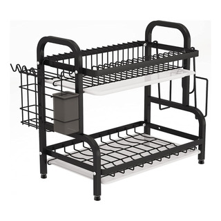 1easylife Escurridor Compacto Para Platos Y Trastes Cocina Color Negro 1easylife Escurridor Compacto Para Platos Y Trastes Cocina Color Negro