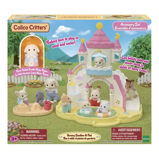 Playset De Muñecos Piscina Y Arenero Calico Critters Nursery