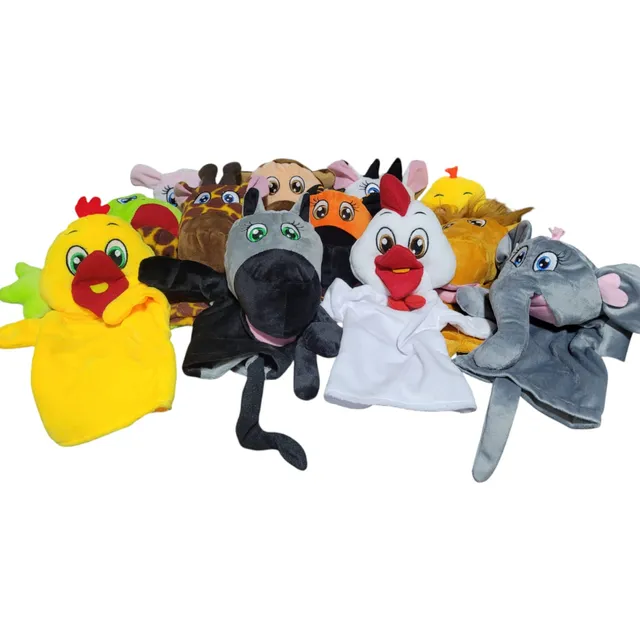 Titere Peluche Juguete Estimulacion Temprana Marioneta Mano