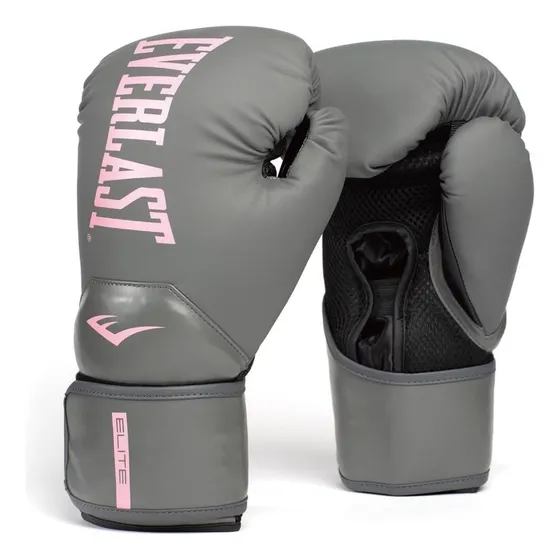 Guantes De Box Everlast Pro Style Elite V2 Gris/rosa