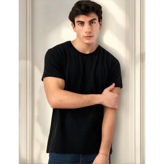 Remera District Australia Hombre Básica Lisa 100% Algodón