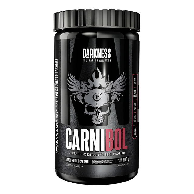 Whey Proteína De Carne Carnibol Salted Caramel 900g Darkness