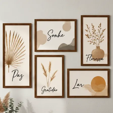 Quadros Decorativos Frases Fé Amor Gratidão Delicado Sala Moderno Infinito