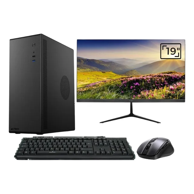 Pc Escritorio Intel Corei5 16gb 256gb Monitor 19 Wifi&blueth
