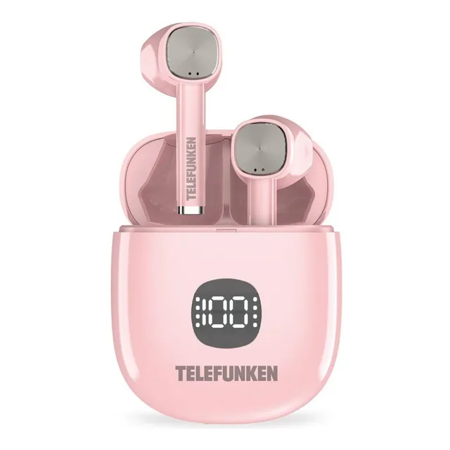 Audífonos Inalámbricos Rosados Bth400 Telefunken