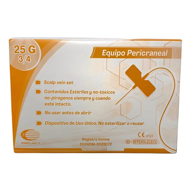 Equipo Pericraneal O Mariposa (todos Los Numeros) Caja X 100