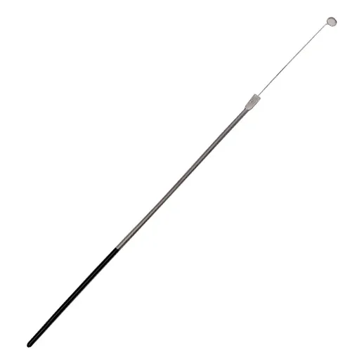 Asa Bacteriológica De Nicromo Calibre 1/1000 Negra 5mm 1pza