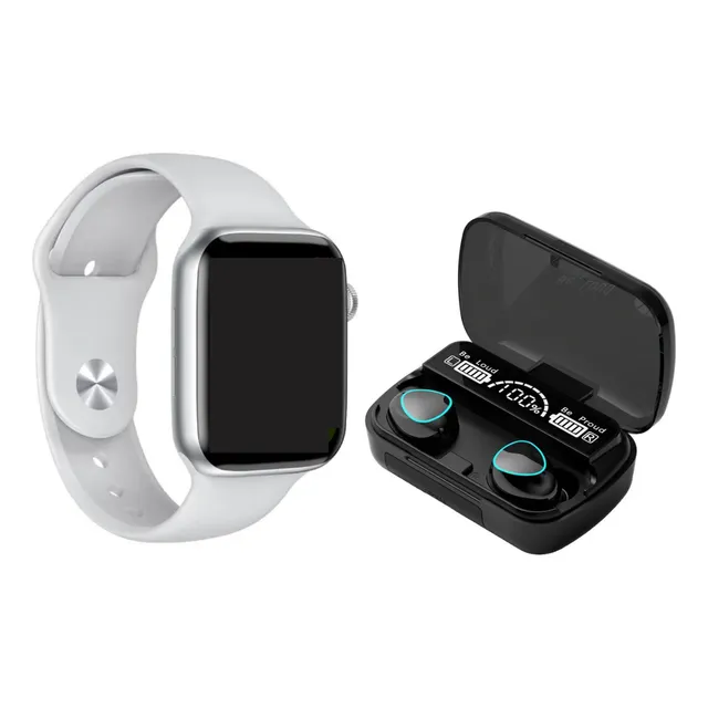 Combo Smartwatch Reloj Inteligente W26 Plus + Auricular M10