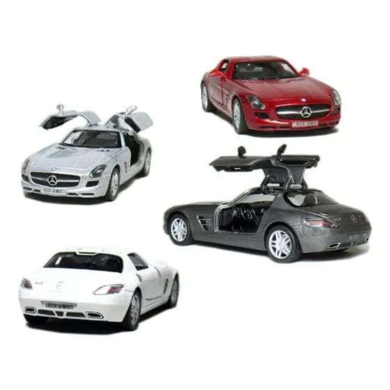 Juego De 4: 5 Mercedes Benz Sls Amg Escala 1:36