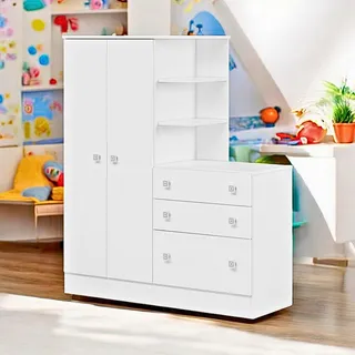 Guarda Roupa Conjugado Com CÎmoda Infantil Para Quarto De Criança Com 3 Gavetas Cabideiro E 2 Portas Cor Branco Mobilimobili Guarda Roupa Conjugado Com CÎmoda Infantil Para Quarto De Criança Com 3 Gavetas Cabideiro E 2 Portas Cor Branco Mobilimobili