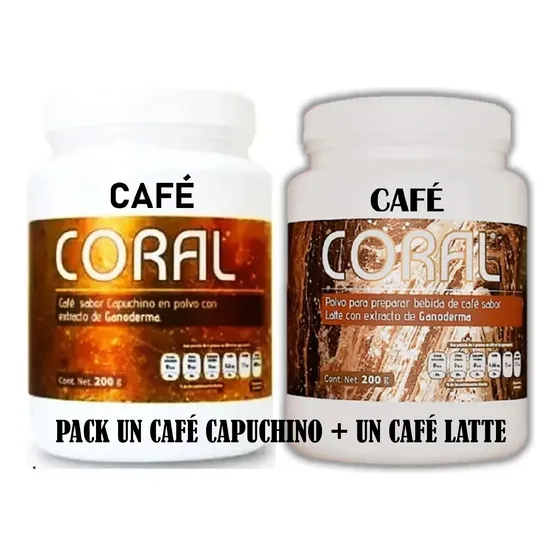 Un Café Capuchino + Un Café Latte / 2 Coral Rtotal Shus