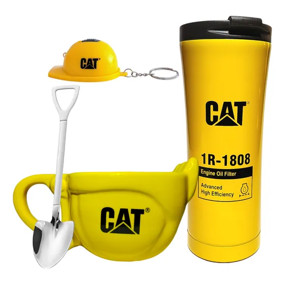 Taza Caterpillar + Termo Caterpillar 100% Original