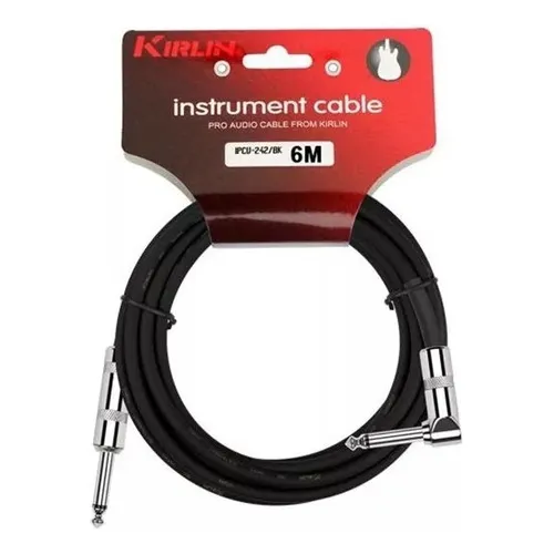 Cable De Instrumento  Kirlin 6 Metros Ipcv242-6m Bk