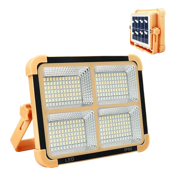 Luz De Trabajo Solar Led Recargable De 100 W 8600 Lúmenes