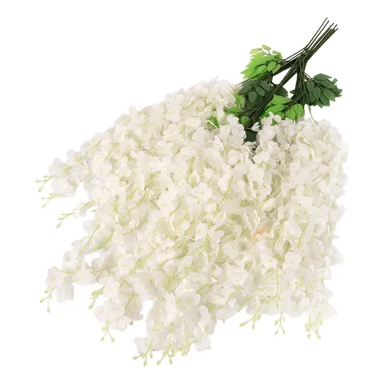 Enredadera Flores Blanco Artificial Decorativa X10 Tiras