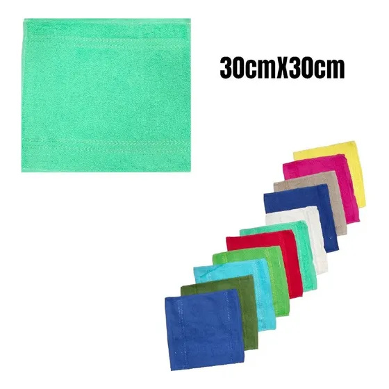 12 Pañitos Unicolor 30cm X 30cm Ideal Para Prescolar 