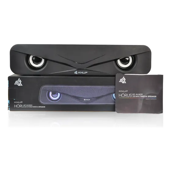 Caixa De Som Para Tv Smart Soundbar Subwoofer Rgb Usb Preto