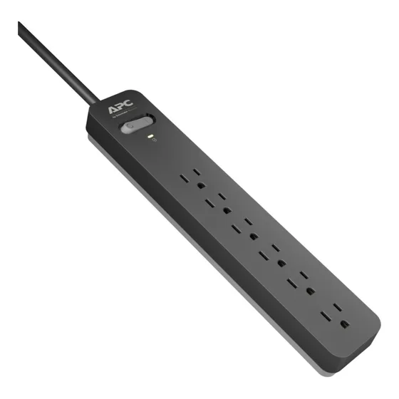 Regleta Extension Apc 6 Tomas Proteccion Sobretensiones 1080