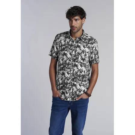 Camisa Estampada Ohio Fj Gris Ss2025 Ferouch