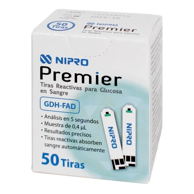 Tiras Reactivas Nipro Premier X 50 + 100 Lancetas