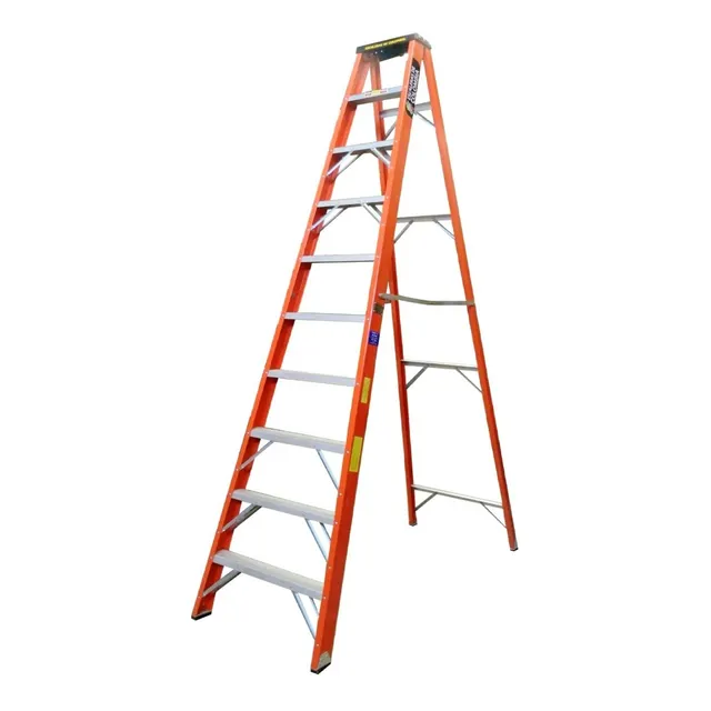 Escalera Tijera Fibra Vidrio 10 Pasos / 3.00 Metros 114 Kg