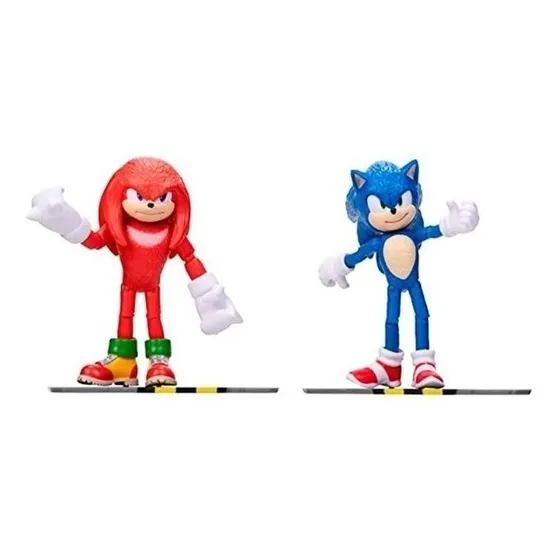 Figura De Sonic Y Knuckles De Sonic 2 La Pelicula