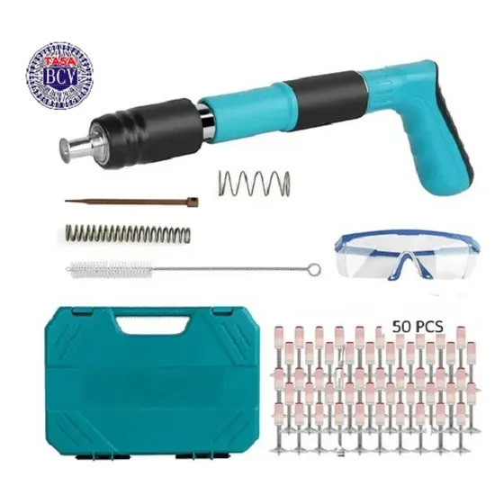 Pistola Clavadora Para Clavos Fulminantes + 50 Clavos Acero